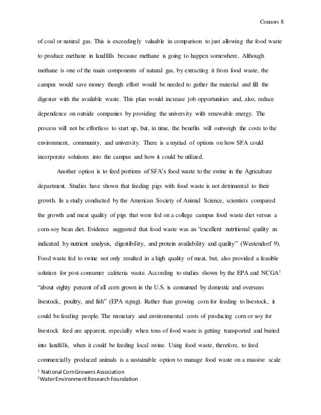 Sell essays college waste management