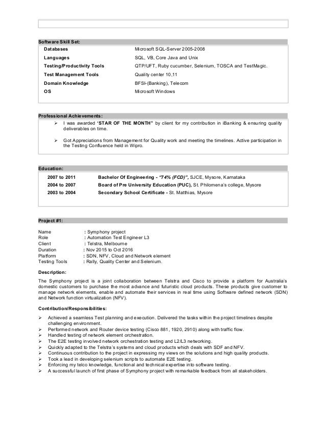 Ganesh Manjunath Resume