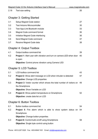 Magnetcode Sensor Examples Led user manual draft2 | PDF