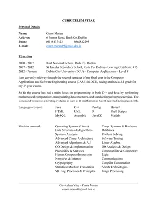 CURRICULUM VITAE | PDF