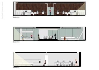 Section, C-C
Section, A-A
Section, B-B
Tools:Revit,Photoshop,Indesign.
 