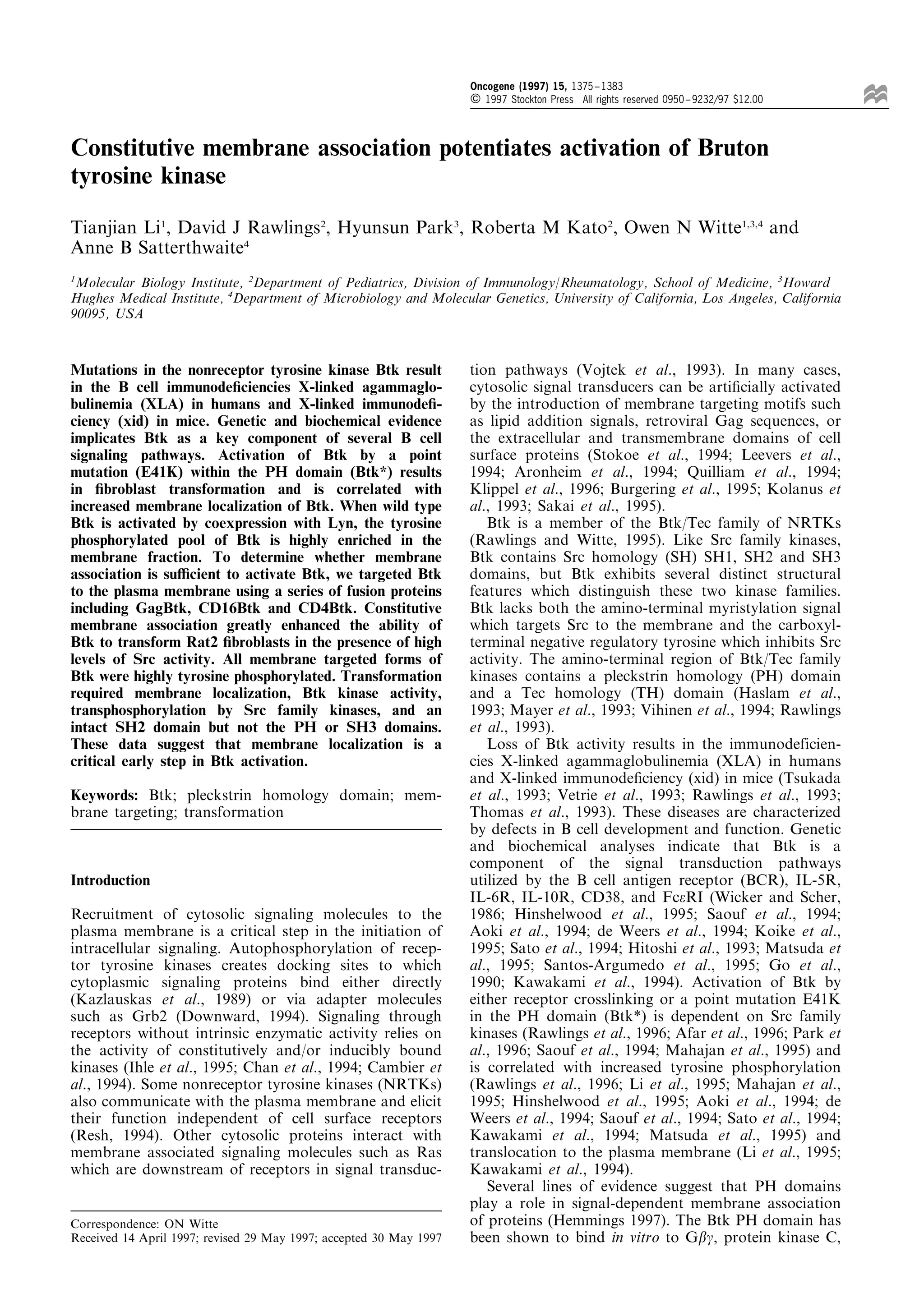 Li et al Oncogene 1997 (dragged) PDF
