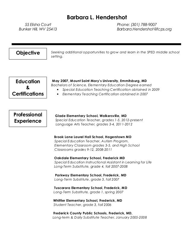 foreign language teacher resume