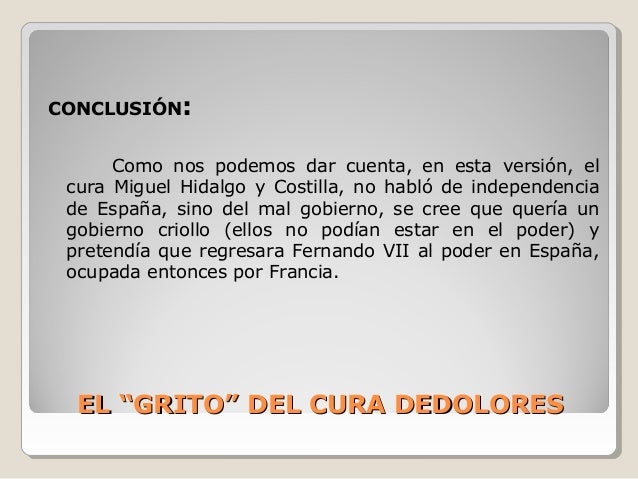 Conclusion De La Independencia De Mexico 1810 www.slideshare.net