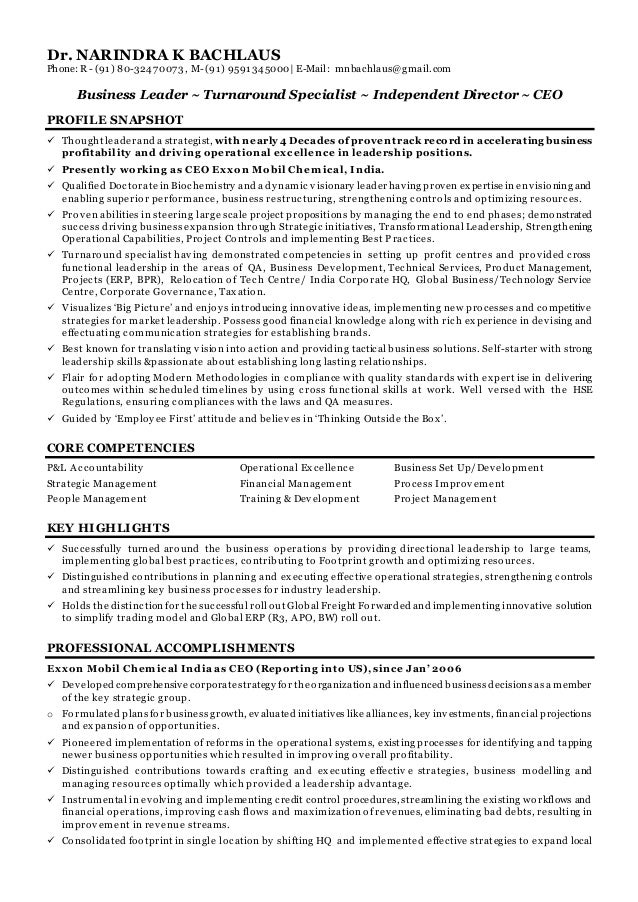 dr narindra k bachlaus ind cv ceo coo independent director resume of a ceo