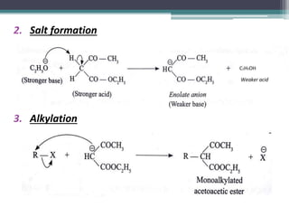2. Salt formation
3. Alkylation
 