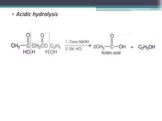 • Acidic hydrolysis
 