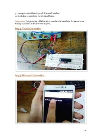 Home Appliances Controlling using Android Mobile via Bluetooth | DOCX