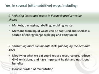 Livestock and climate change: Can we steer a path between the devil and the deep blue sea?