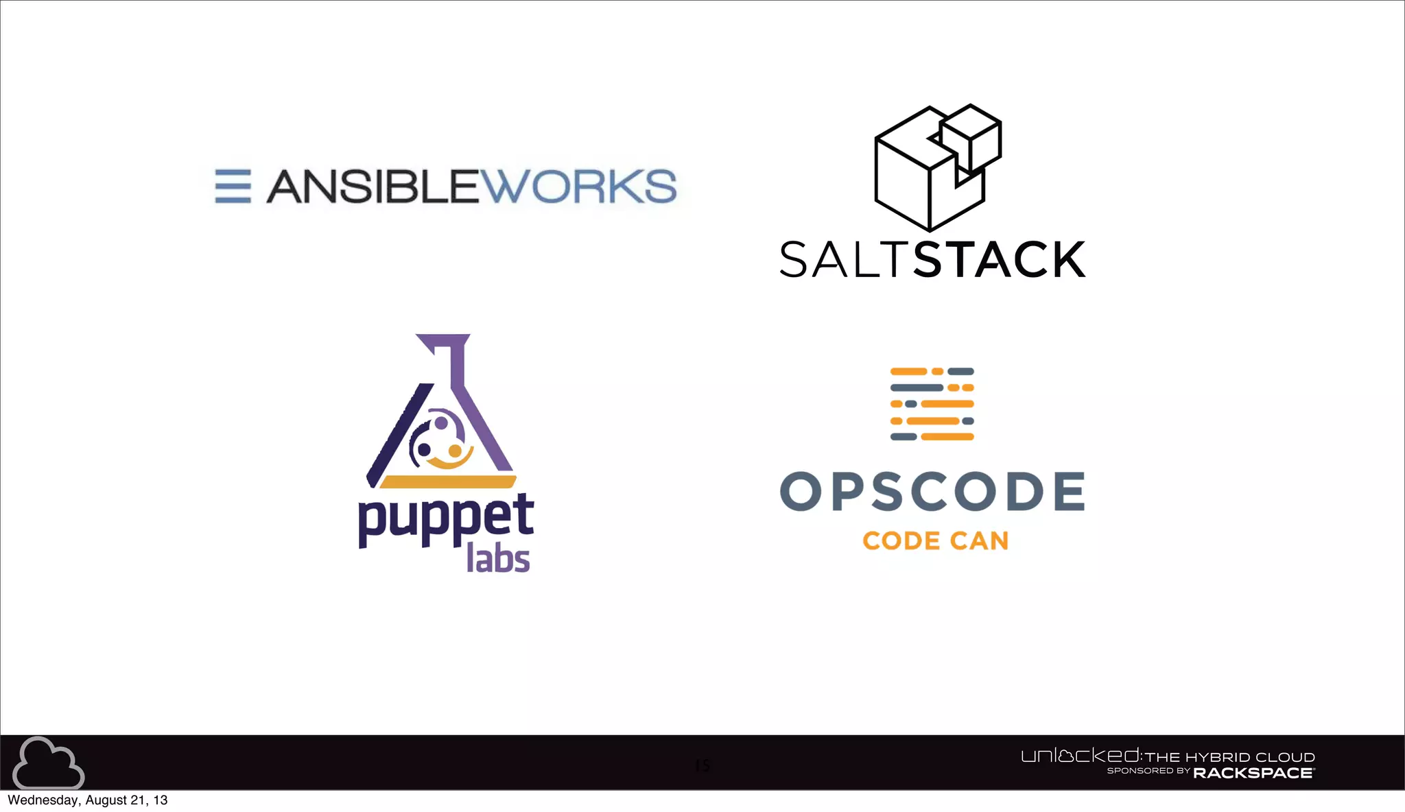 15
Wednesday, August 21, 13
 