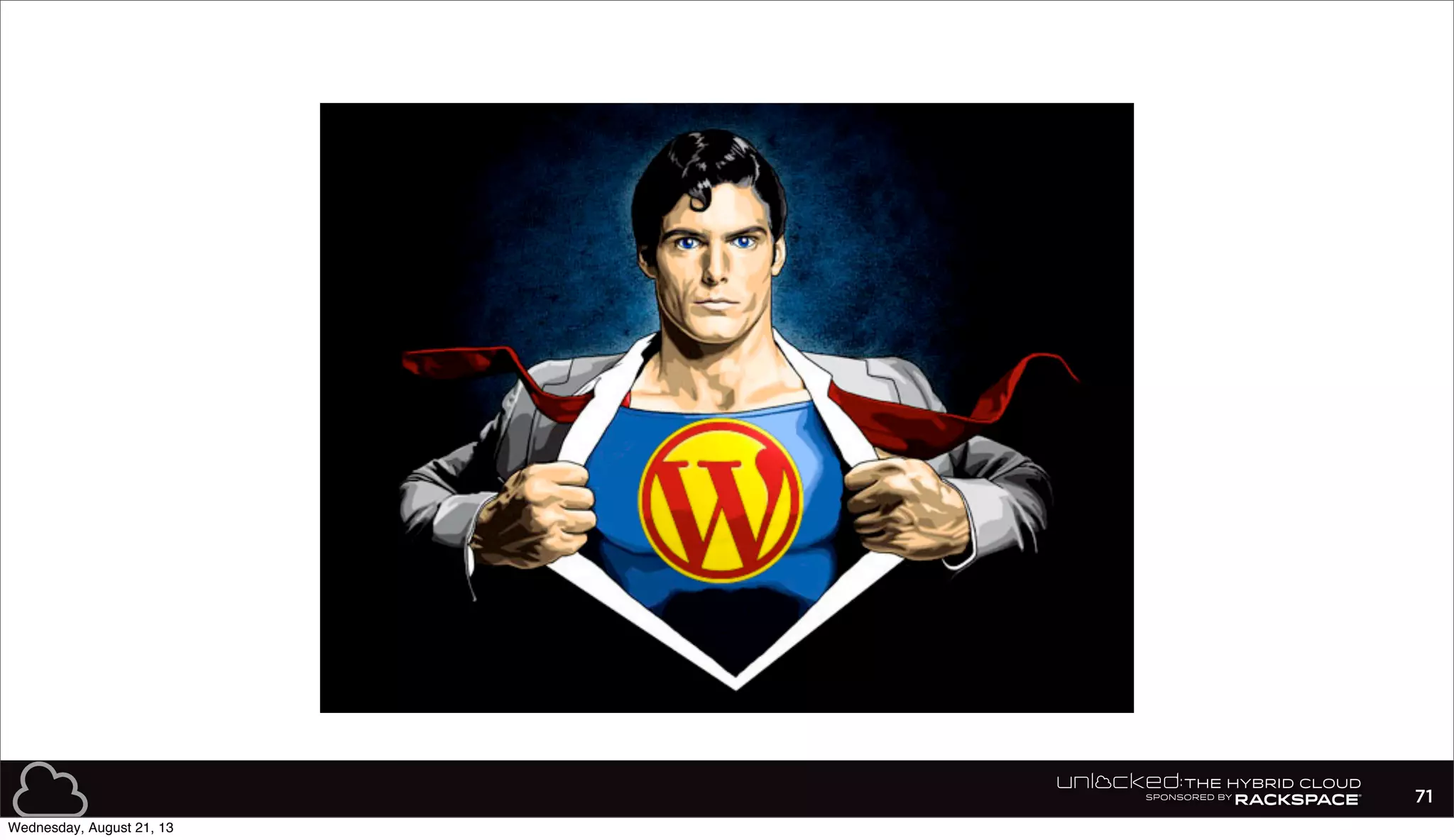 71
Wednesday, August 21, 13
 