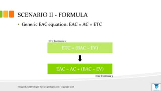 Calculating Estimate At Completion (EAC) Using 5 Different Formulas | PPTX