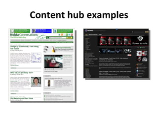Content hub examples 