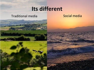 Its different Traditional media Social media 