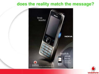 does the reality match the message? 