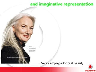 and imaginative representation   Dove campaign for real beauty 
