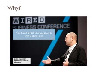 Savoir être pour agir avec Sens
Why?
Your brand is NOT what you say. It is
what Google says!!!
 