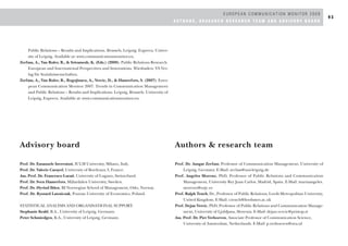 Eacd European Communication Monitor 2009