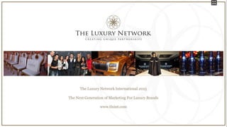 EACD Lisbon Debate 2015 Luxury Communications Nuno Duarte Lopes The Luxury Network
