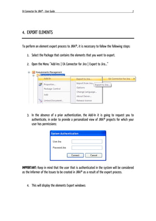 Jira User Guide.pdf Ea Connector For Jira User Guide | PDF