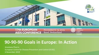 90-90-90 Goals in Europe: In Action
Anastasia Pharris
European Centre for Disease Prevention and Control (ECDC)
6 November 2019
 