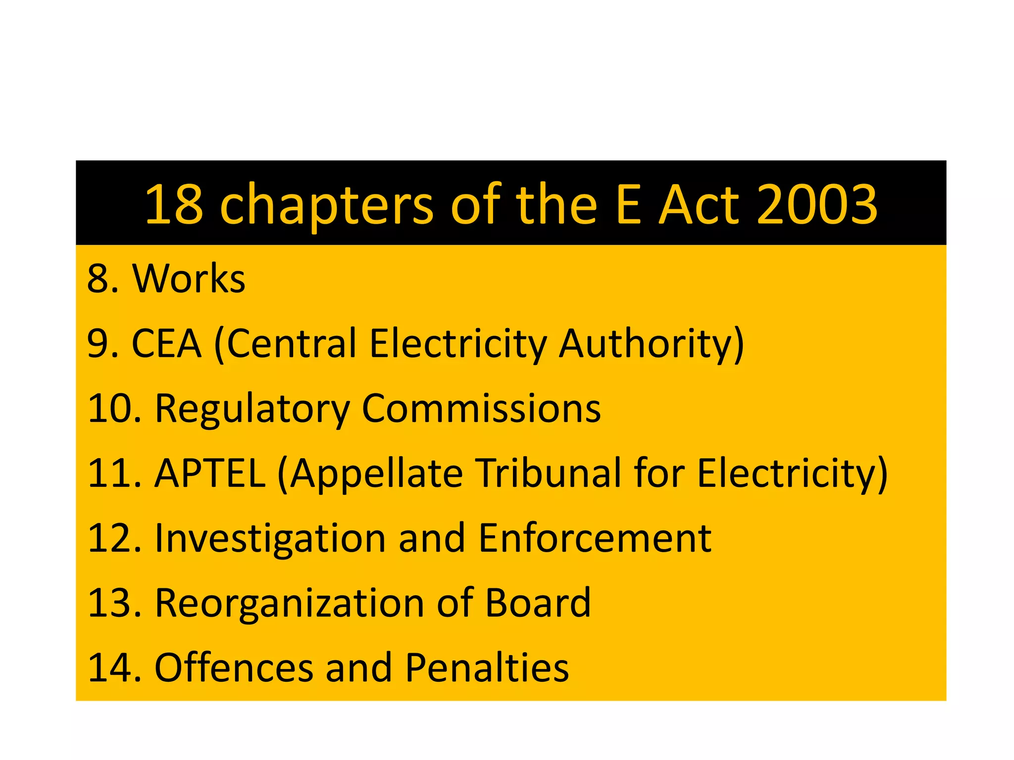 Electricity Act 2003 And Its Proposed Amendments PPTX electricity-act-2003-and-its-proposed-amendments-pptx
