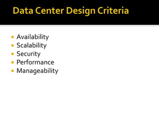 





Availability
Scalability
Security
Performance
Manageability

 