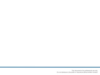 This document is for professional use only.
Do not distribute to the public or reproduce without written consent.
 