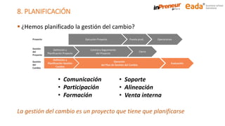 12 recomendaciones para la gestión del cambio en las organizaciones | PDF