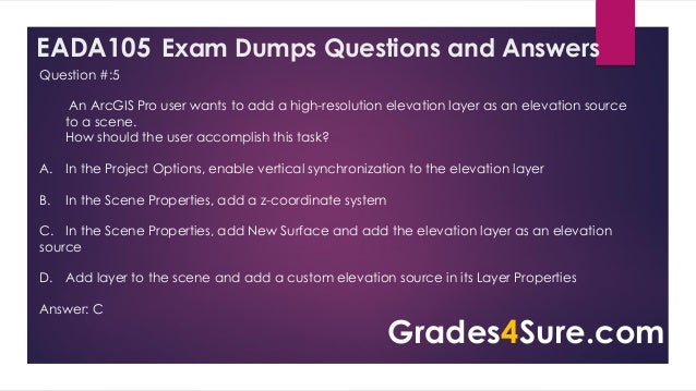 Esri Eada105 Arcgis Desktop Associate 10 5 Practice Questions Here Esri Eada105 Arcgis Desktop Associate 10 5 Practice Questions Here