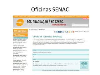 Oficinas SENAC 
