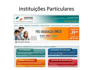 Instituições Particulares 