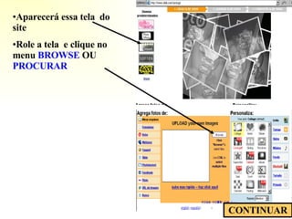 Aparecerá essa tela  do site Role a tela  e clique no menu  BROWSE  OU  PROCURAR CONTINUAR 