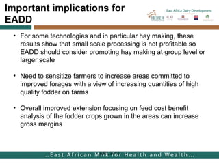 Costs and benefits analysis of feed technologies promoted by the East Africa Dairy Development Project (EADD): Study conducted in Rwanda, Uganda and Kenya