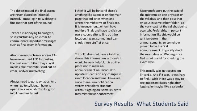 ucsd tritoned experience analysis