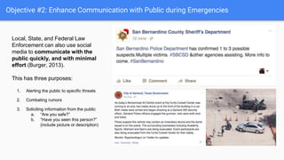 Law Enforcement & Social Media: Enhancing Response, Communication, and ...