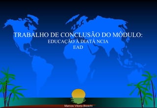 Marcos Vitorio Bizachi TRABALHO DE CONCLUSÃO DO MÓDULO: EDUCAÇÃO À DIATÂ NCIA EAD 
