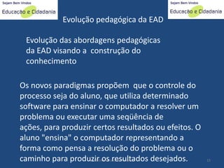 educacao a distância: Proposta Pedagogica