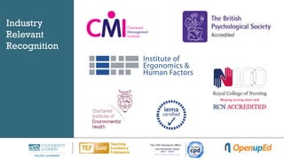 Industry
Relevant
Recognition
 