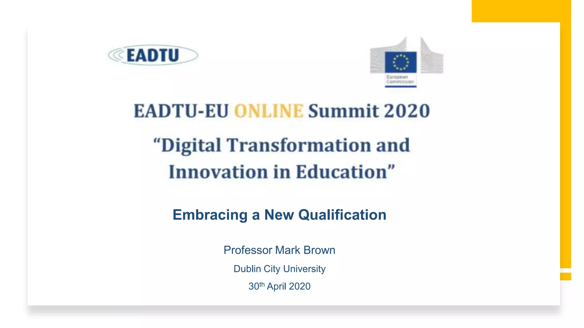 Digital Transformation and Innovation in Education Embracing a New