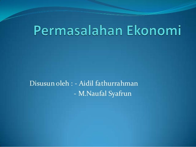 ekonomi ekonomi