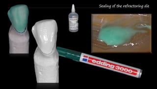 Sealing of the refractoring die  
