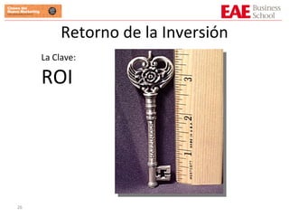 Retorno de la Inversión La Clave:  ROI 