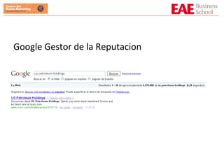 Google Gestor de la Reputacion 