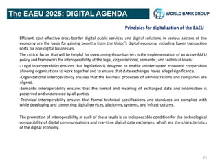 Principles for digitalization of the EAEU
Efficient, cost-effective cross-border digital public services and digital solut...