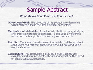 abstract example science fair