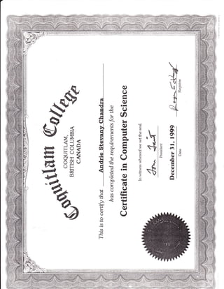 Diploma ComSci Andrie