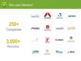 Who uses Talentera?
250+
Companies
3,000+
Recruiters
 