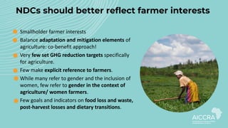 Enhancing farmer engagement in national climate policies: Advocay tools and approaches 