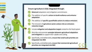 Enhancing farmer engagement in national climate policies: Advocay tools and approaches 